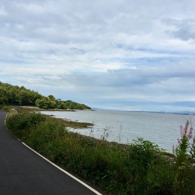 Fahrrad-Highway an der Küste