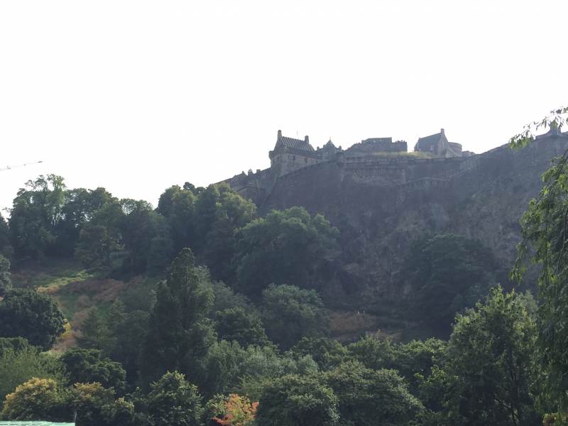 In Edinburgh, Blick auf das Castle