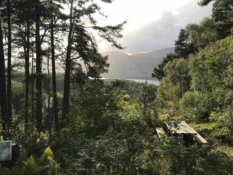 Aussichtspunkt an den Falls of Foyers