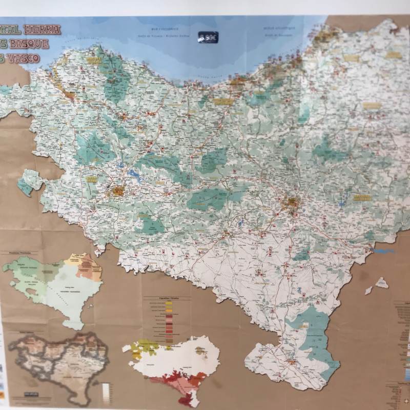 Das herzförmige Baskenland in Spanien und Frankreich