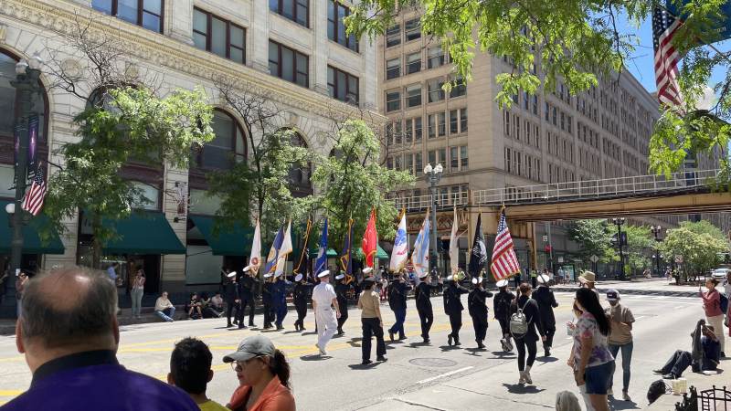 Memorial Day Parade mit Band ...