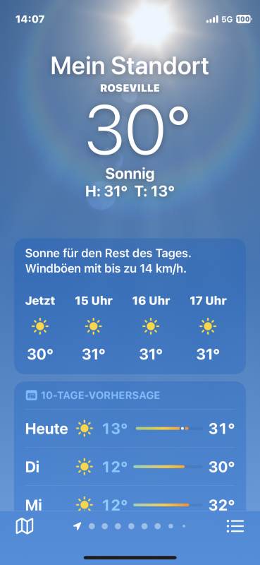 Sommer pur in Roseville
