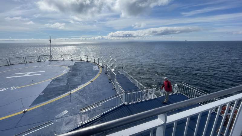 Tolles Wetter auf hoher See